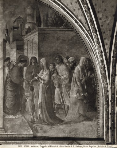 Brogi — Roma - Vaticano, Cappella di Niccolò V - Una storia di S. Stefano; Beato Angelico — insieme